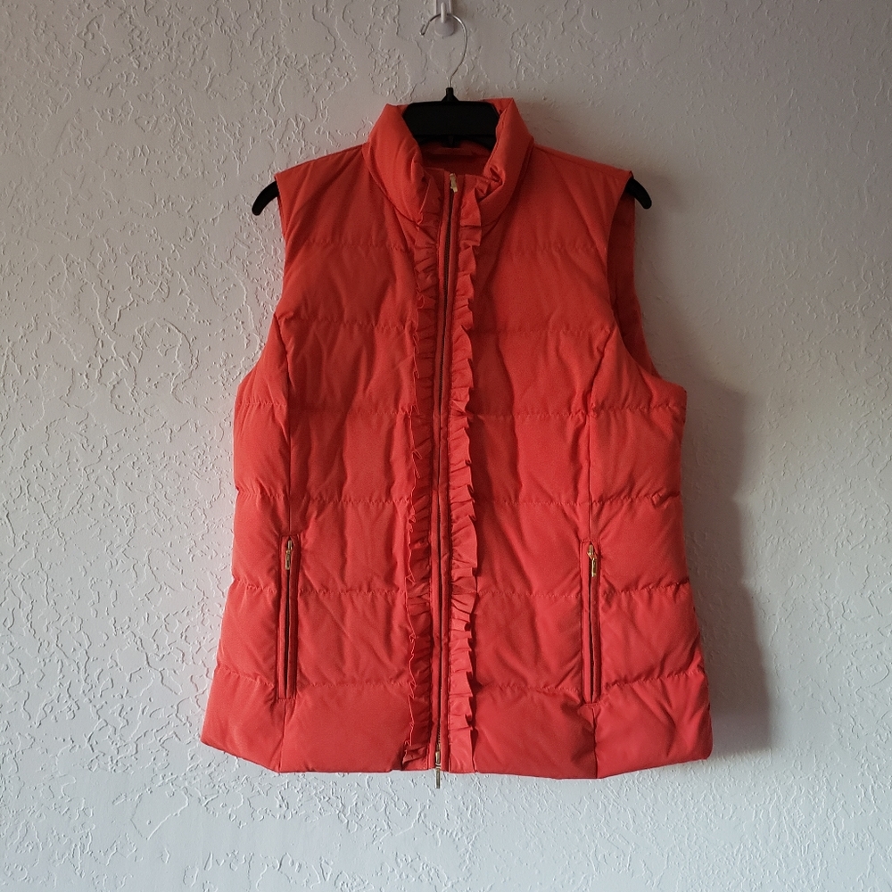 Red Ruffle Talbots Vest